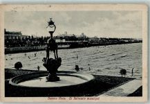 Buenos Aires Foto AK Denkmal Schwimmbad El Balnerario municipal