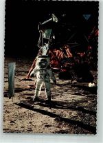 Astronaut Edwin Aldrin Landefähre Eagle Mondlandung 1969 Raumfahrt Foto AK