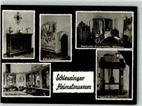 98553 O6056 Schleusingen Foto AK Heimatmuseum Innenansicht