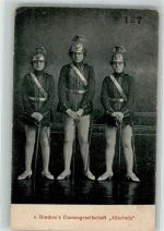 Von Bredow's Damengesellschaft Allorinda mit Adlerhelmen und Degen Volksschauspiel Gebrauchsspuren