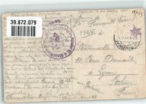 W4400 Münster , Westf Franzose in Uniform Ort handschriftlich Kriegsgefangener 1915 Privatfoto AK