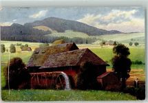 Schneidemühle im Schwarzwald Verlag Edm. von König Nr. 231 sign. Hoffmann, Heinrich Mühle 1915