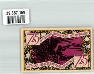 07937 O6570 Zeulenroda 1921 Notgeldschein 75 Pfennig Ziska und Holck