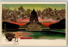 O7000 Leipzig Völkerschlachtsdenkmal Lithographie