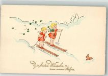 Skifahren Neujahr Engel 1935