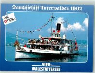 Unterwalden 1902 Vier-Waldstättersee Raddampfer