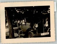 Frau im Cabriolet Auto Privatfoto AK