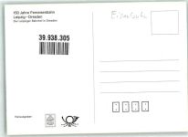 04103 O7000 Leipzig 1989 Sonderstempel Eisenbahn 150 Jahre Ferneisenbahn Leipzig-Dresden Briefmarke Bildseite