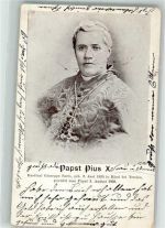 Pius X Kardinal Guiseppo Sarto Papst 1903
