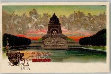 O7000 Leipzig Völkerschlachtsdenkmal Lithographie