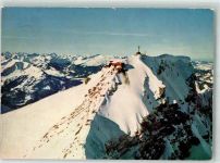 Nebelhorn Gipfelhütte Winter mit Walsertaler Hochgebirge