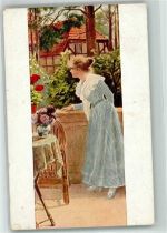 sign. Röhling W. Erwartung Frau Nr.597 Deutsche Kunst 1921