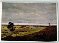 sign. C.D. Friedrich : Landschaft Regenbogen 1942 Künstlerkarte