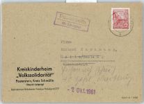 04626 O7420 Schmölln , Thür - Landpoststempel Posterstein