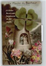 Verlag Favorite No.2439 , Klee-Mühle , Liebe , Poesie Patriotik WK I, Frankreich