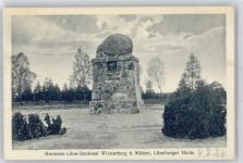 29328 W3105 Müden , Örtze - Hermann-Löns-Denkmal, Wietzerberg