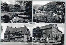 98574 O6081 Asbach b Schmalkalden - Schule , Gasthaus zur Linde