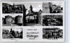 63654 W6470 Büdingen , Hess - Untertor Schlosshof Mühltor Stadtmauer