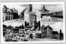 08468 O9800 Reichenbach , Vogtl - Bahnhof , Marktplatz