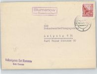 16798 O1432 Fürstenberg , Havel - Landpoststempel Bumenow