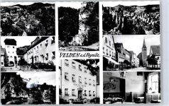 91235 W8564 Velden , Mittelfr - Mühle Gasthaus Krone Marktplatz Löwenfels