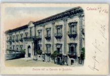 95100 Catania Lithographie Facciata dell ex Convento dei Benedettini