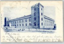 27100 Pavia 1903 Lithographie Burg Visconti
