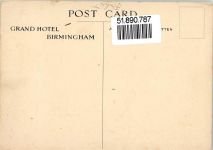 Birmingham Lithographie Hotel Schloss Kirche