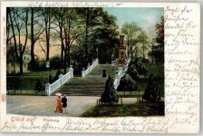 09599 O9200 Freiberg , Sachs Lithographie / Künstlerkarte Treppe