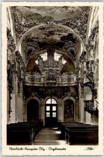 86989 W8924 Steingaden , Oberbay - Kirche Orgelempore