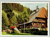 78148 W7741 Gütenbach Foto AK Hotel Cafe Bahchof