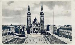 Szeged - Szeged (Ungarn) Leporello II (Stauchung, minimaler Einriss)