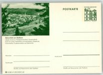 37412 W3429 Scharzfeld Ganzsache Panorama des Ortes mit St.-Thomas-Kirche
