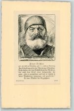 Peter Vischer pers. Daten sign. Karl Bauer Künstler Künstlerkarte