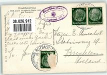 Hirschberghaus Foto AK Hüttenstempel