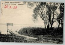 14548 O1501 Ferch 1920 Foto AK Gasthaus zur Erholung Anlegesteg Schwielowsee