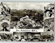 W8240 Obersalzberg Kehlsteinhaus Kehlsteinstraße Eingang zum Aufzug Gipfelkreuz Verlag Lochner Obersalzberg Foto AK