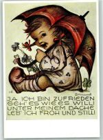 Kinder signiert ungelaufen Hummel Künstlerkarte