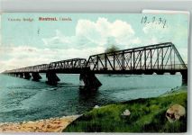 Montreal 1909 Foto AK Victoria Bridge
