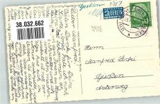 57290 W5908 Neunkirchen , Siegerl Foto AK Ev. Kirche Notopfermarke