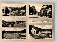 98701 O6309 Großbreitenbach Foto AK Schwimmbad Gasthaus Ratskeller