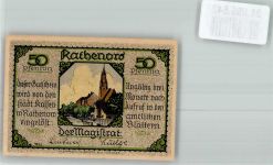 14712 O1830 Rathenow Notgeldschein Notgeld 50 Pfennig
