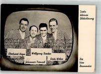 Die 4 Brummers Trotz kleiner Bildstörung Volksmusik Foto AK