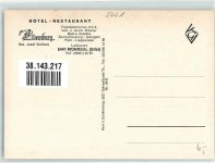 56761 W5441 Monreal , Eifel Foto AK Hotel Gasthaus Löwenburg Panorama des Ortes mit der Philippsburg