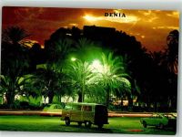 Dénia VW T2 auf der Paseo Cervantes bei Nacht VW Foto AK