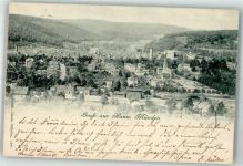 34346 W3510 Hann. Münden 1897 - Panorama des Ortes mit der St. Blasius Kirche