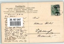 Stillleben Rosen Vase Biene J.C. Schmidt Duftkarte 1906 Gebrauchsspuren