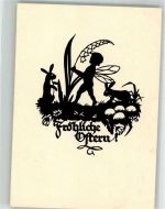 Ostern Scherenschnitt Hessischer Heimatverlag Chlodewig Rinck Schwindt, A. Künstlerkarte