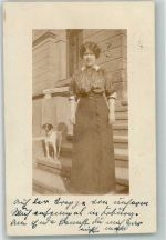 69151 W6903 Dilsberg 1913 - Fot Frau mit Hund