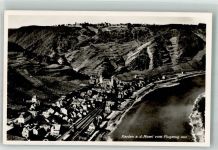 56253 W5402 Karden Foto AK Fliegeraufnahme Kirche Mosel